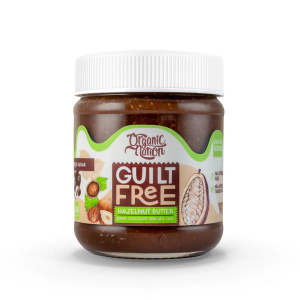 Organic Nation Guilt Free Hazelnut Butter 200 g – Dark Chocolate & Sea Salt