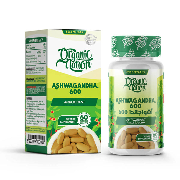 Organic Nation Ashwagandha 600 – 60 Tablets