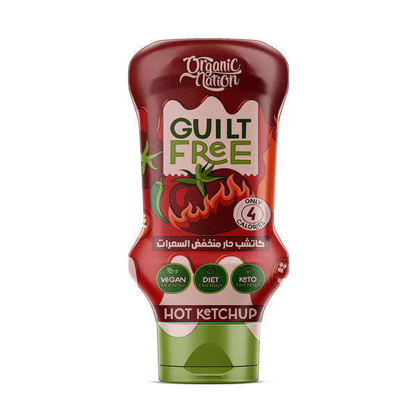 Organic Nation Guilt Free Hot Ketchup Zero Added Sugar – 350 ml