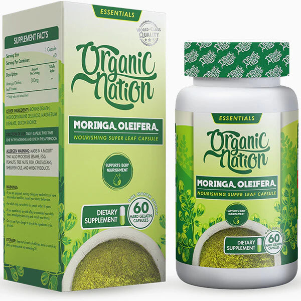 Organic Nation Moringa Oleifera – 60 Capsules