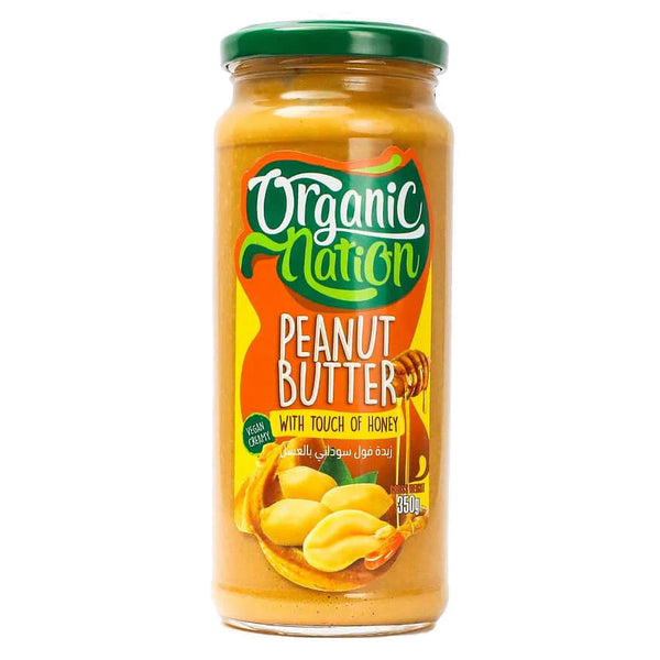 Organic Nation Peanut Butter with Honey – 350g